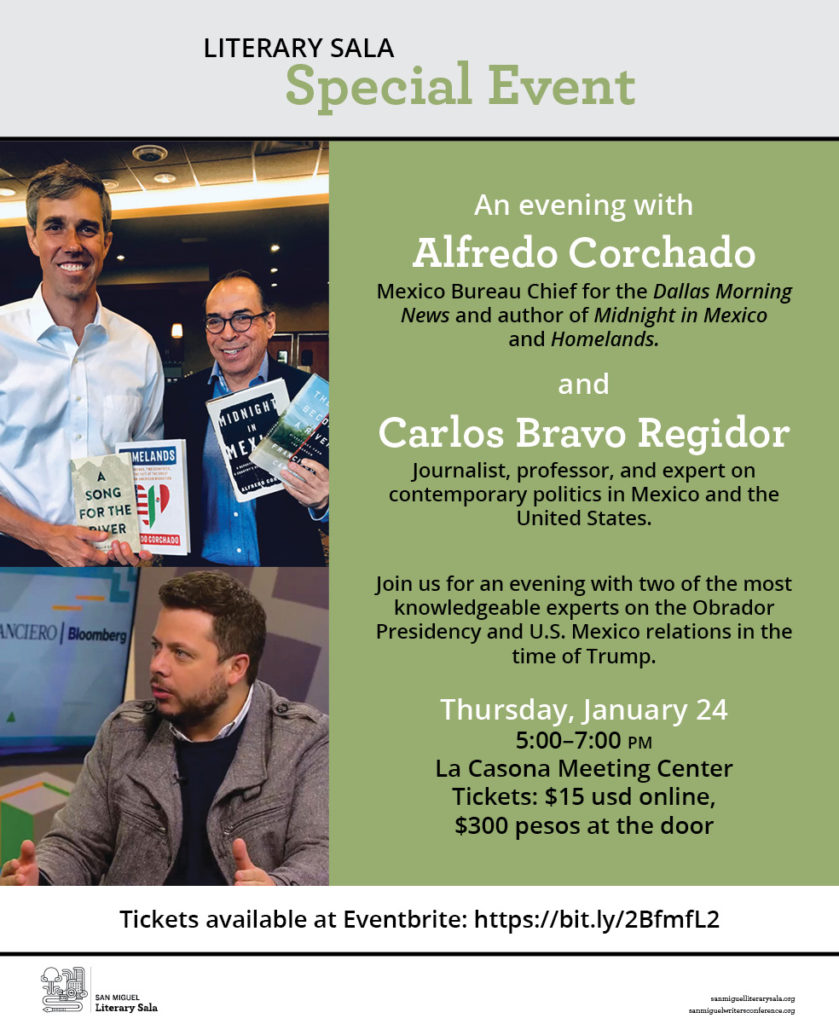 Literary Sala Special Event: Alfredo Corchado and Carlos Bravo
